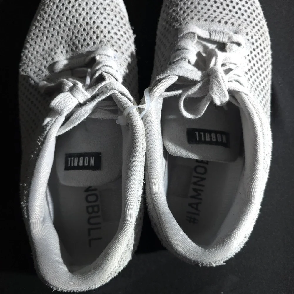 NOBULL Training Shoes Mens 11 White Mesh Athletic Crossfit Gym Sneakers Hybrid